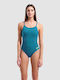 Athletic Swimsuit Blue Cosmo/artic Lime