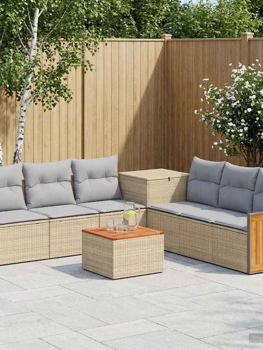 Canapea Cu Două Locuri De Exterior Din Rattan C...