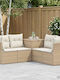 Outdoor Corner Rattan Sofa With Cushions
