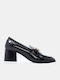 Pointed Toe Heels with Medium Black Heel