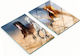 Tulup Set Brown Glass Chopping Surface 52x40cm 2 Pieces