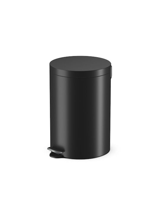Hailo Plastic Waste Bin with Pedal Black 20lt