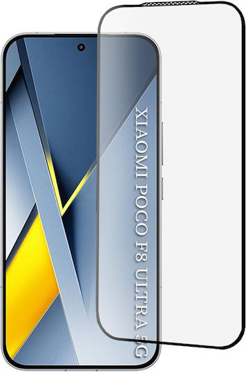 Techwave 5D 0.3mm Full Glue Full Face Tempered Glass Poco F8 Ultra