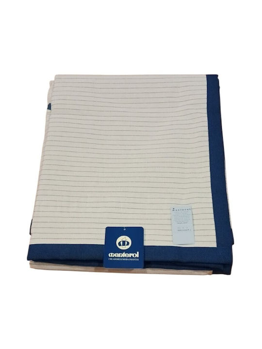 Manterol Casa Cubre Double Cotton Blue Coverlet...