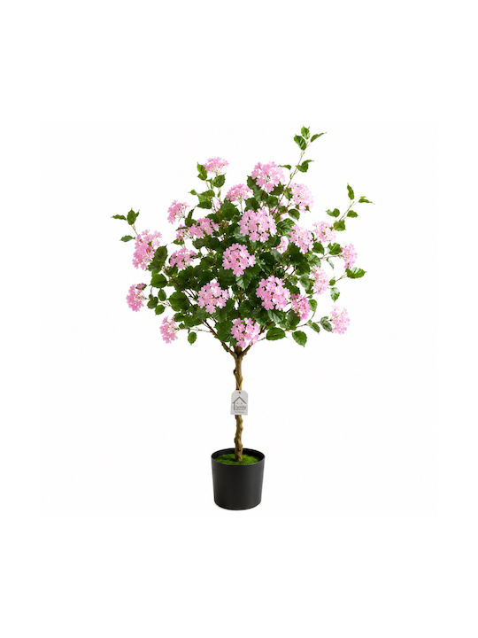 Hortensia Roz Artificială Plantă În Ghiveci 140cm 88325-2
