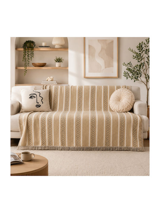 ForHome Фотьойл Throw Chenille 180x180см Бежов