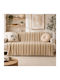 ForHome Four-Seater Sofa Throw Chenille 180x320cm Beige