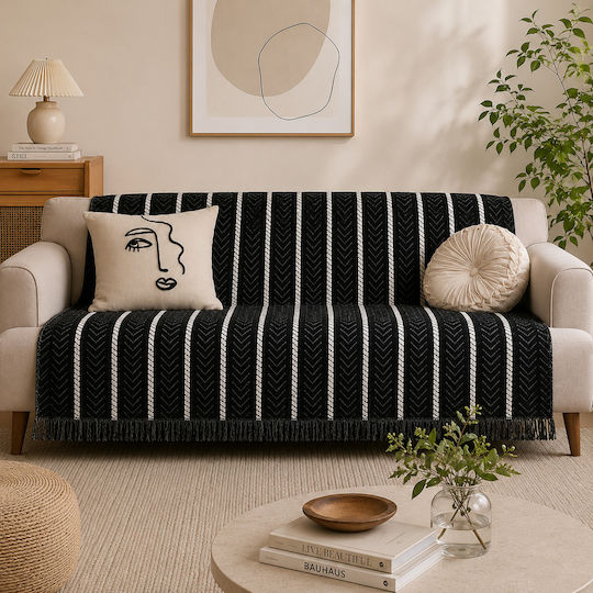 ForHome Фотьойл Покривка П180xМ180см Черна