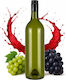 Glas Wein-/Getränkeflasche 750ml Öl Wein Alkohol Likör mit Kappe