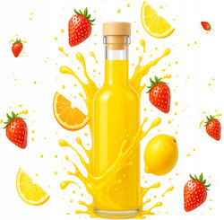 Futura Γυάλινο Μπουκάλι 250ml + Φελλός Λικέρ Λικέρ Κρασί Χυμούς Γάμους