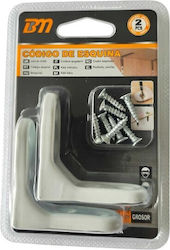 Suport pentru raft din plastic 2 buc 206111