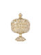 Iliadis Glass Sweet Jar with Lid 13x13x23cm Honey