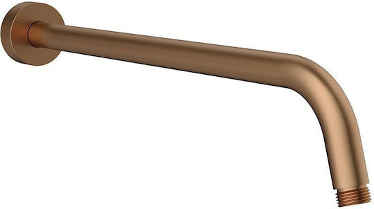 Round Shower Arm 40 Cm Brushed Rose Gold