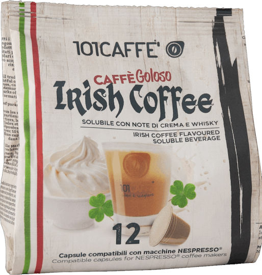 Κάψουλες Nespresso Συμβατές 101caffè Irish Coffee 12 Τεμάχια