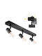 Decken- und Wandleuchte Spot Tuba Reflex Halogen 3x E27 Glas Lumiled