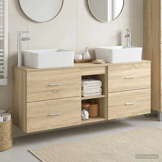 vidaXL Bathroom Vanity Unit Without Sink W53xD34.5xH63cm Sonoma Oak