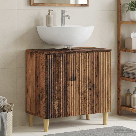 vidaXL Vanity Unit Without Sink W59.5xD31.5xH59cm Old Wood