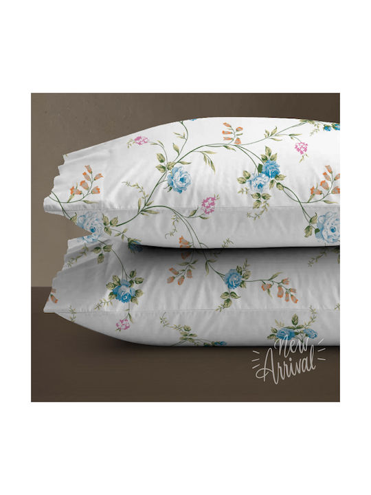 Isadore Lorraine Fresh Line Set Of Blue Pillowcases 50x70cm