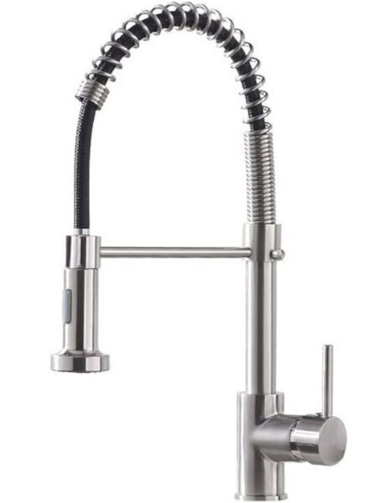 Kitchen Faucet Counter with Pull-Out Spray