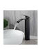 Mixing Sink Faucet Waterfall Tall Black