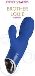 Pepperparties Brother Louie Doppelter Vibrator Blau