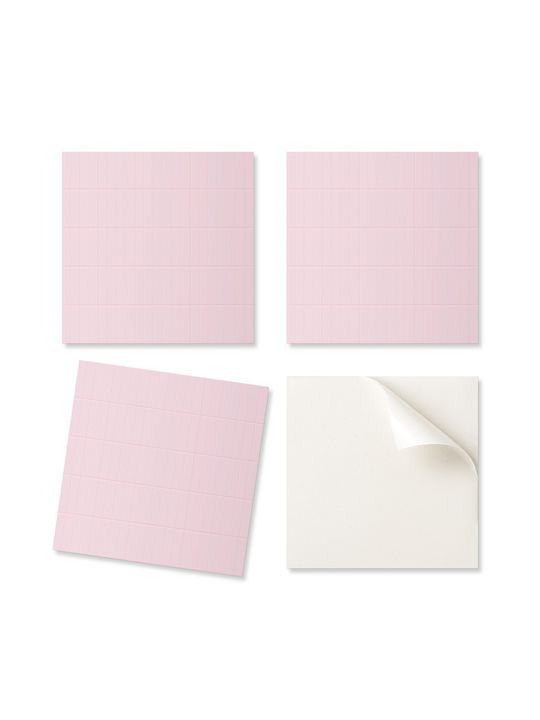 Set Vinyl Kacheln Dekoration Küche Oder Badezimmer Dünne Vertikale Wandsticker 4x50x50 cm