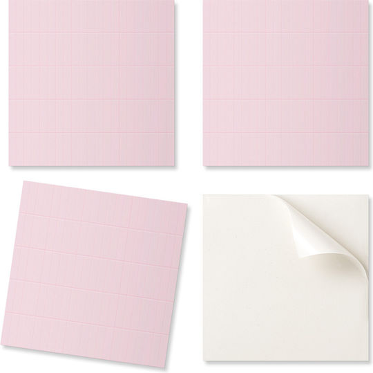 Vinyl Tile Set Kitchen Or Bathroom Decoration Thin Vertical Tiles 4x50x50 Cm