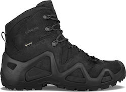 Lowa Military Boots Waterproof with Gore-Tex Membrane Leather Black