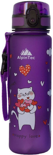 AlpinPro Kids Water Bottle from Silicone Thermos Cats 500ml
