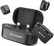 Mozos MX4-DUAL Set Microfon Wireless de Rever pentru Mobil
