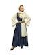 Traditional Costume Aegean Islands with Porphyra with Scarf