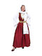 Traditional Aegean Islands Costume with 3 Rows Necklace with 45 Coins