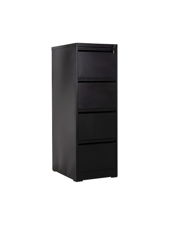 Office Storage Drawer Sider Metal with Lock Bla...