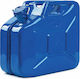 Fuel Canister Made Steel Sheet Capacity 10l Blue Valpro