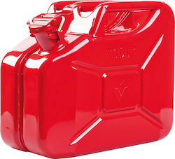 Fuel Canister Made Steel Sheet Capacity 10l Red Valpro