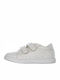 Celtic Kids Sneakers Anatomic with Hoop & Loop Closure White