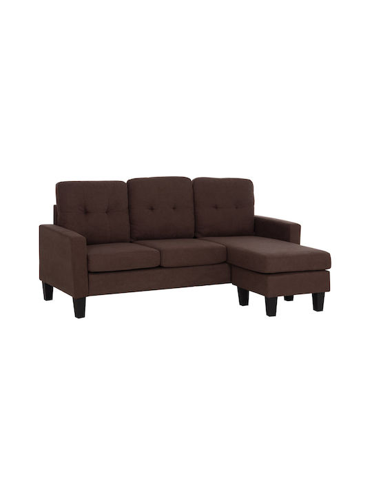 Meggy Corner Couch with Reversible Corner Brown...