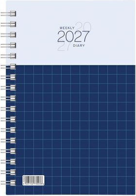 Λιναρδάτος Εβδομαδιαία Ατζέντα 2027 Σπιράλ 17x24εκ. (Διάφορα Χρώματα)