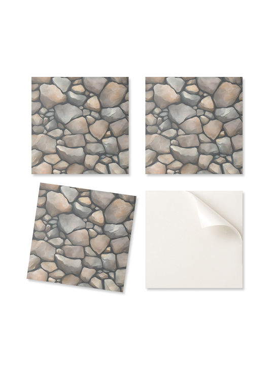 Set De Plăci De Vinil Model Decorativ De Piatră Bucătărie Sau Baie 20x20x20 Cm