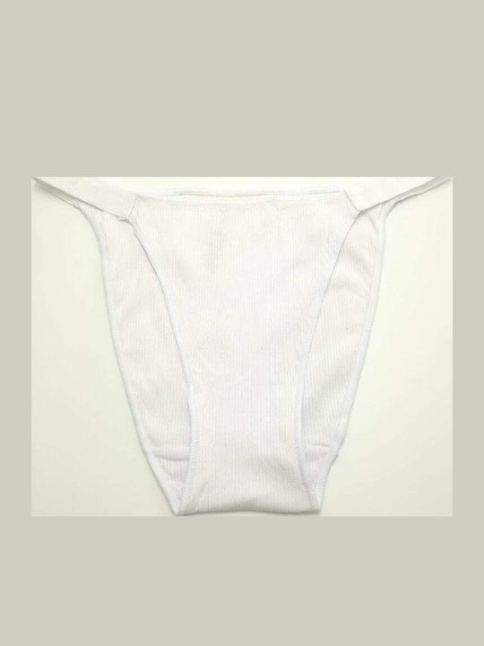 Dyana Hochtaillierter Damen-Slip Weiß