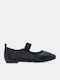 Women's Pointed Toe Ballerina Shoes In Black Colour