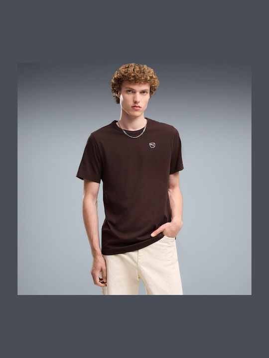 PUMA Ess Elevated T-shirt Καφέ