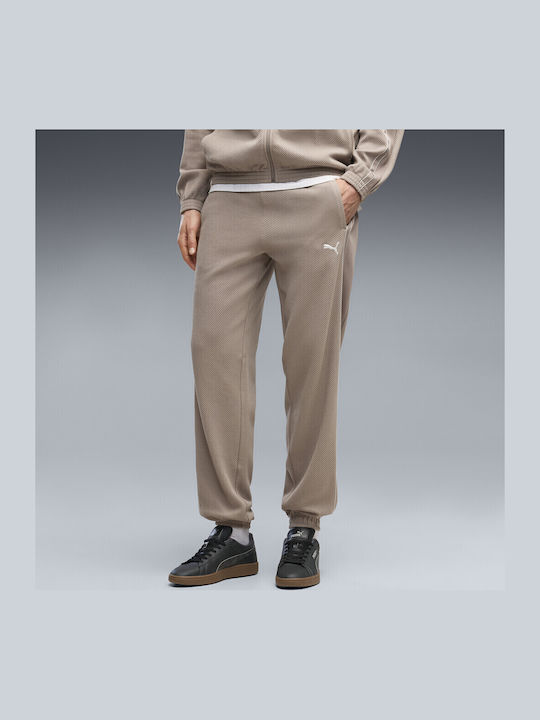 Elevated Herren-Sweatpants mit Gummizug Beige