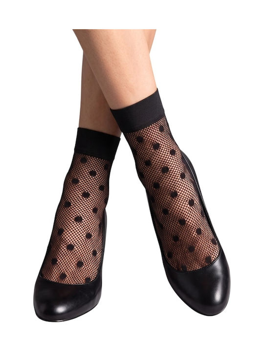 Enrico Coveri Women's Socks with Black Patterns