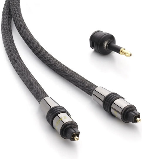 Eagle Cable Оптичен аудио кабел TOS мъж - TOS мъж Черен 3m (KIN-8558)