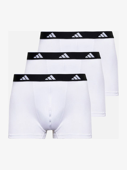 adidas Flex Мъжки боксерки Бели 3Pack
