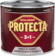 Protecta 3-в-1 Метална Боя Черни Метали Конвертор На Ръжда Грунд Декоративно Покритие В Една Кутия Може Да Се Нанася Директно На Ръжда Блестящо Покритие 2.5л Тъмно Кафяво