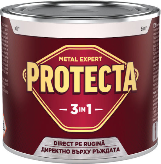 Protecta 3-в-1 Метален Цвят Черни Метали Конвертор На Ръжда Грунд Декоративно Покритие В Една Кутия Може Да Се Нанася Директно На Ръжда Блестящо Покритие 2.5л Антрацит