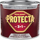 Protecta 3-в-1 Метално Боядисване Черен Метал Ръжда Конвертор Праймер Декоративно Покритие В Един Кана Може Да Се Нанася Директно На Ръжда Лъскаво Покритие 2.5л Стилен Металически Сив