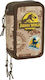Safta Dinosaur Jurassic World Filled Brown Pencil Case